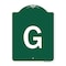 Signmission Designer Series Sign-Sign W/ Letter G, Green & White Aluminum Sign, 18" x 24", GW-1824-22952 A-DES-GW-1824-22952 - alternate 1